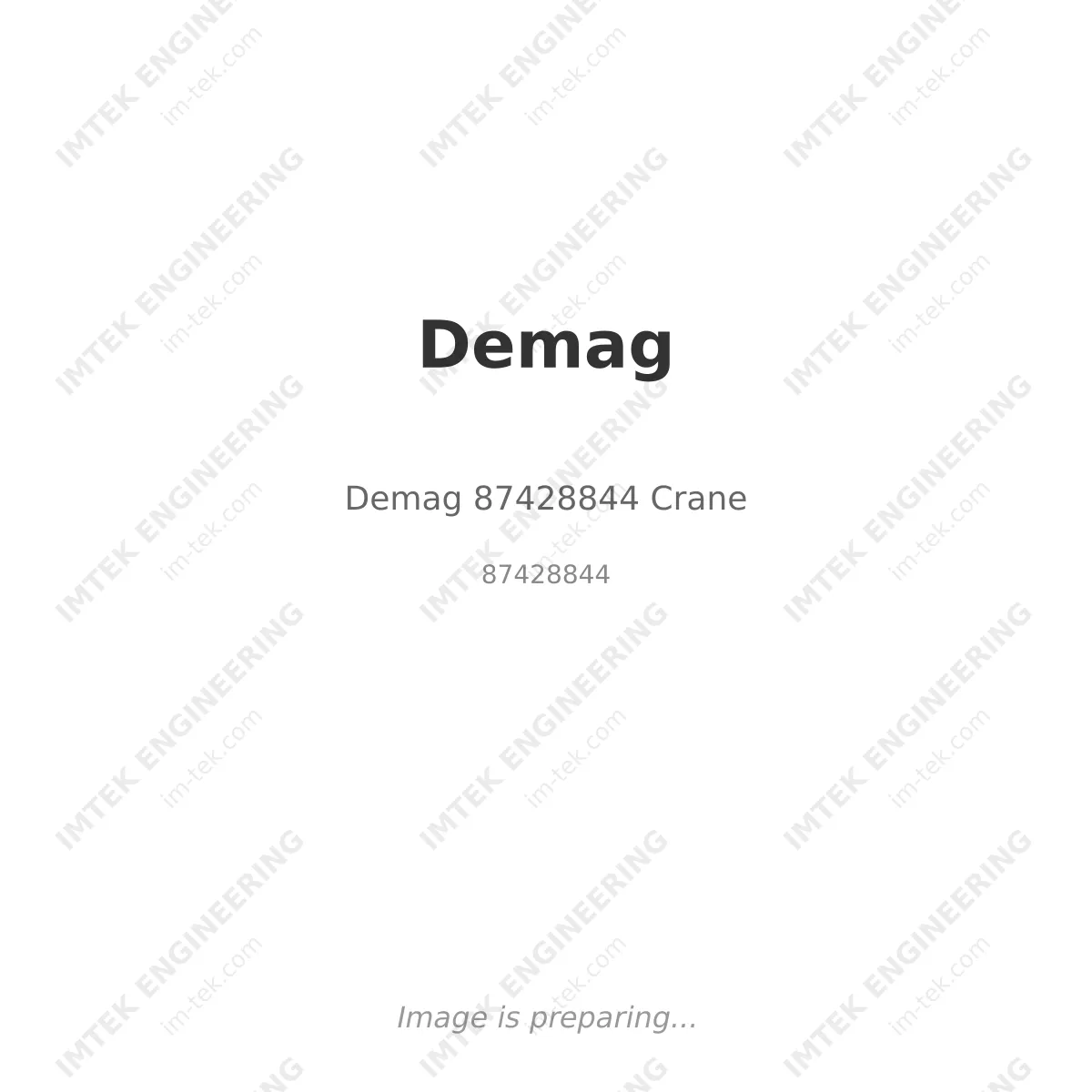 Demag 87428844 Crane