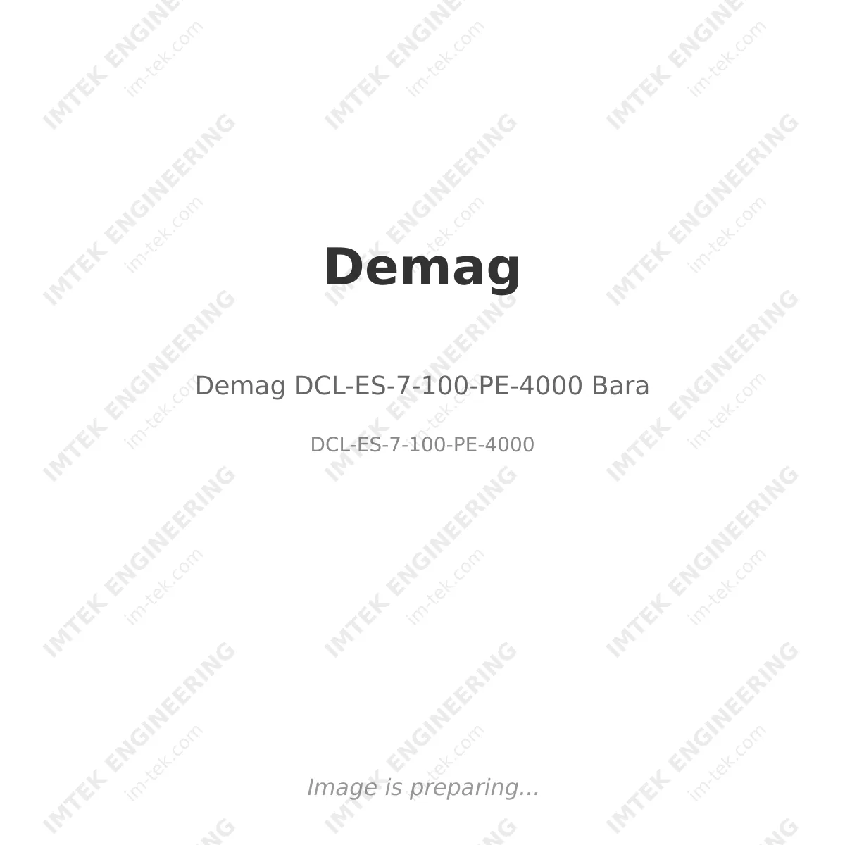 Demag DCL-ES-7-100-PE-4000 Bara