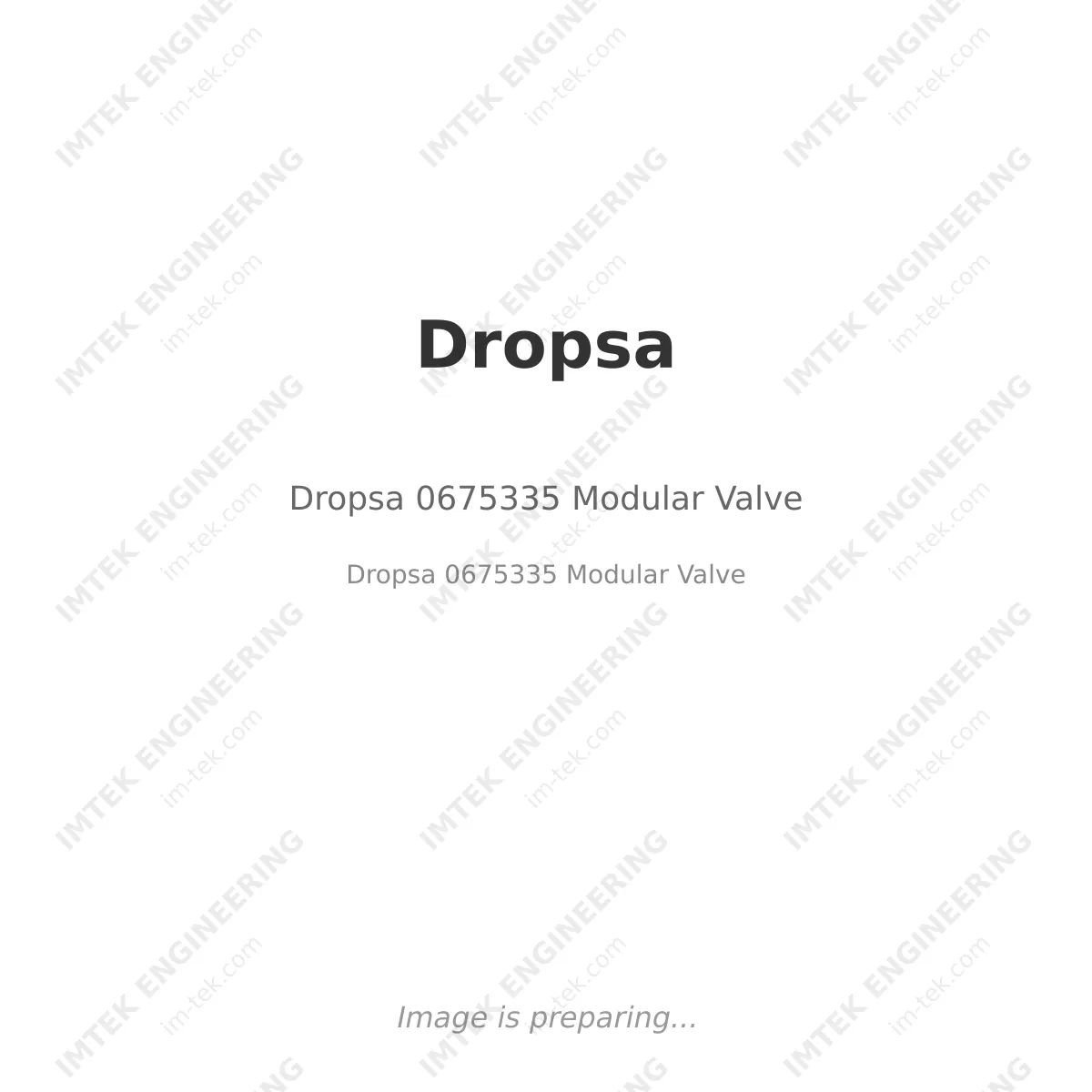 Dropsa 0675335 Modular Valve