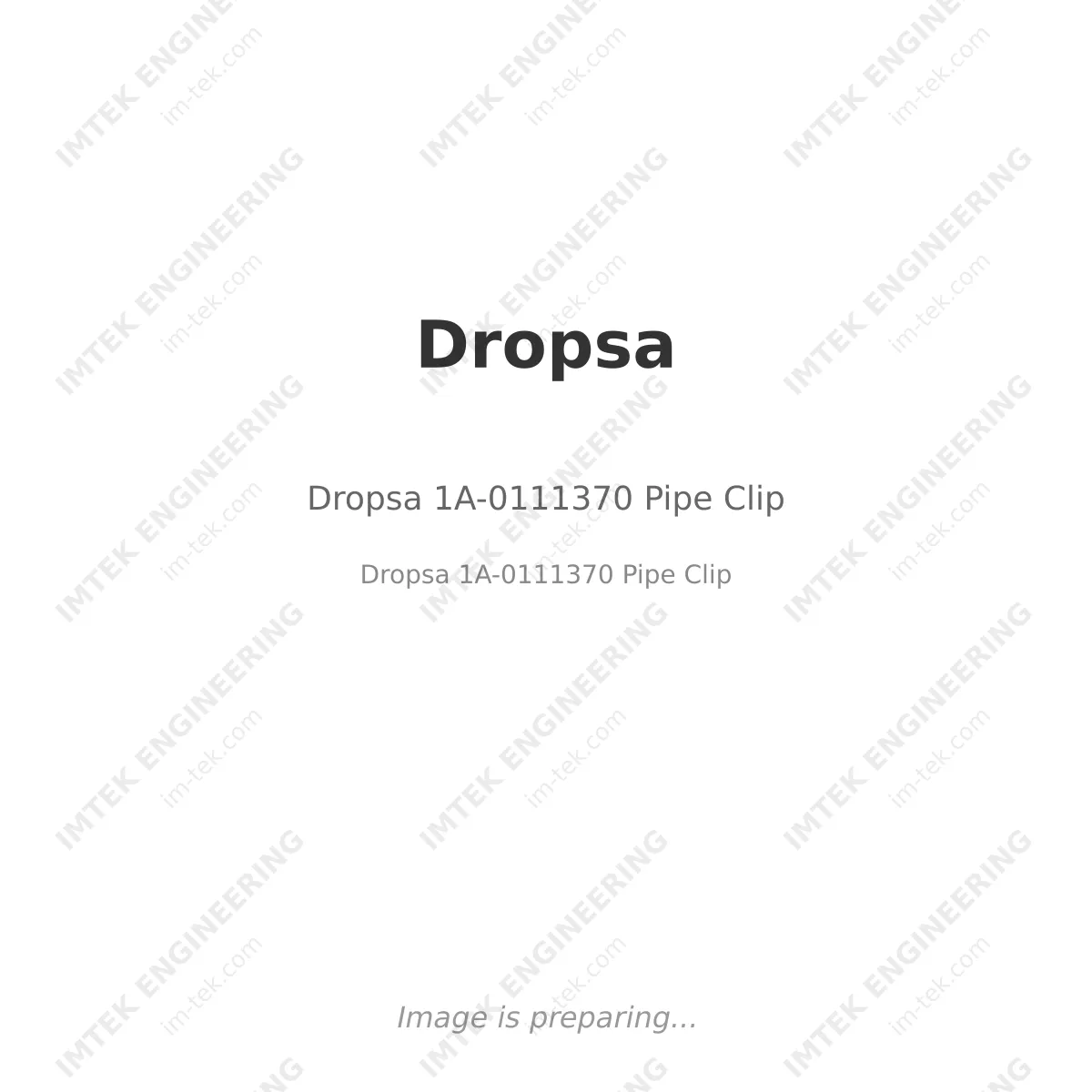 Dropsa 1A-0111370 Pipe Clip