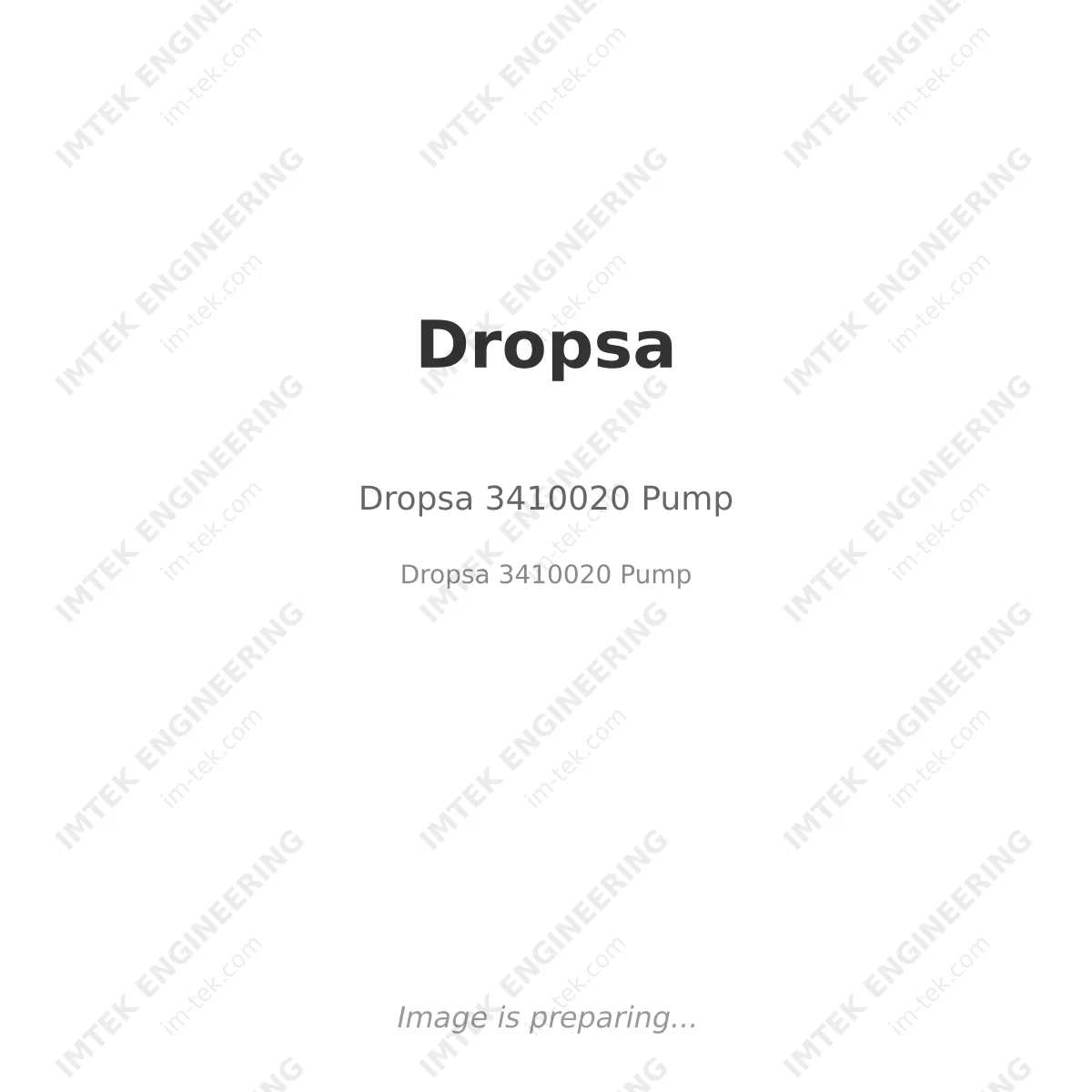 Dropsa 3410020 Pump