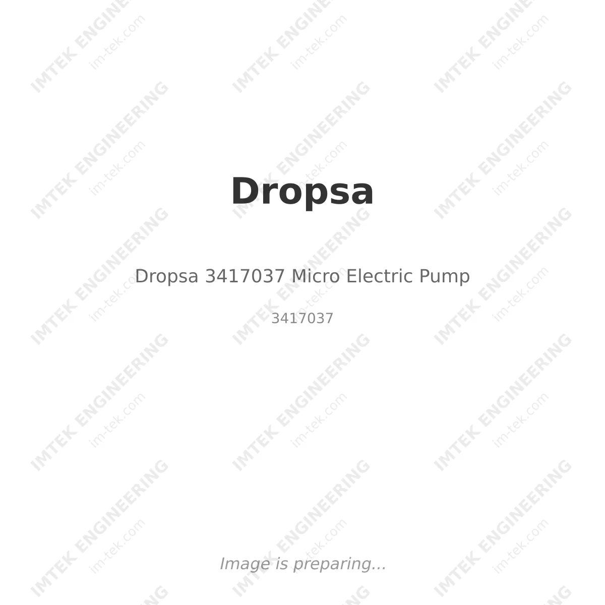Dropsa 3417037 Micro Electric Pump
