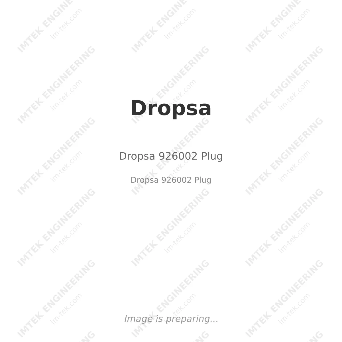 Dropsa 926002 Plug