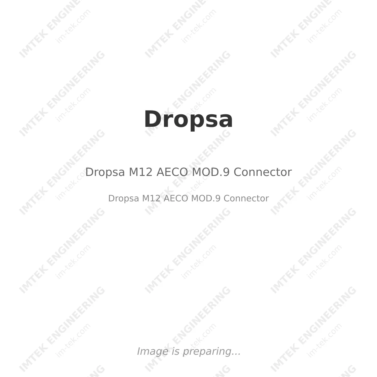 Dropsa M12 AECO MOD.9 Connector