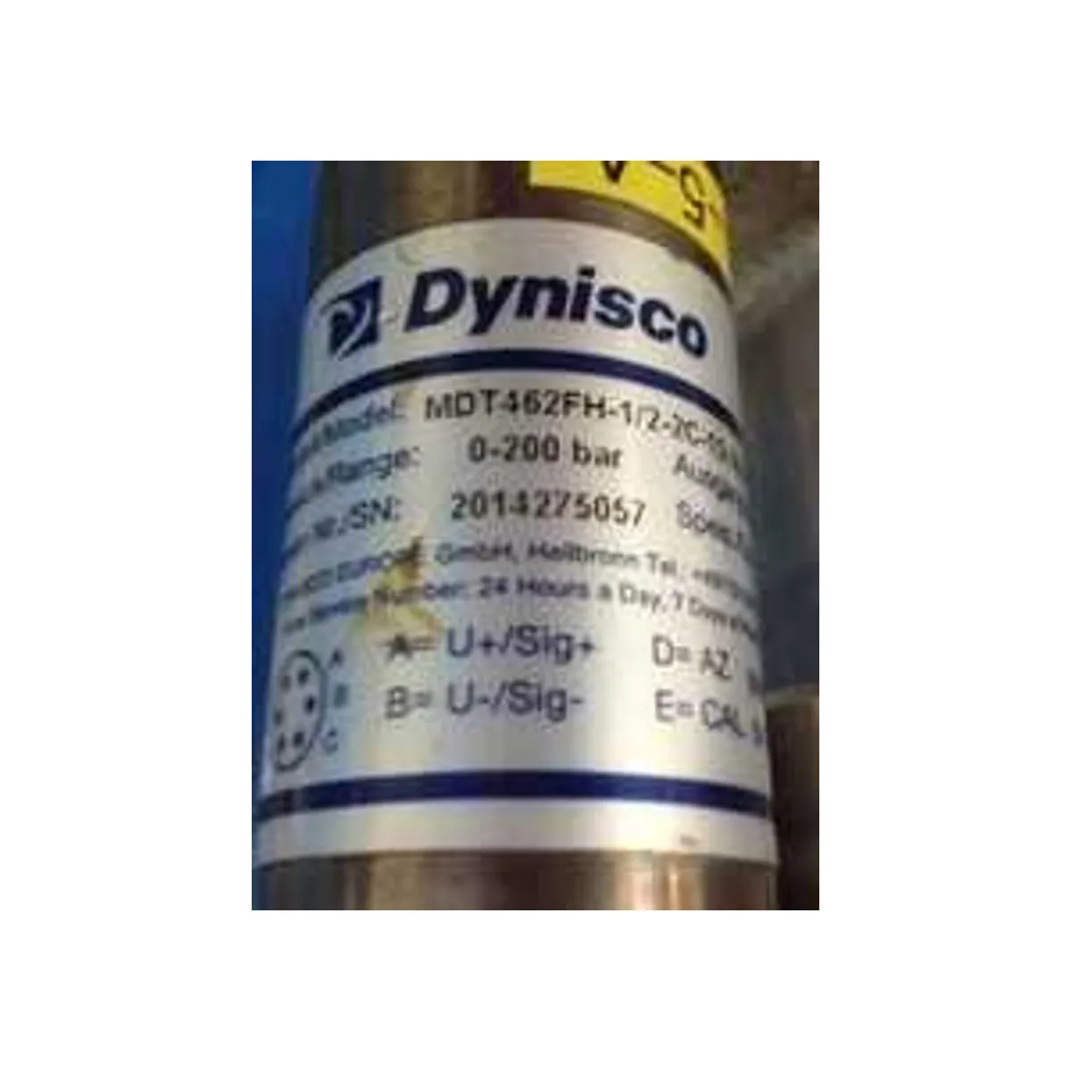 Dynisco MDT462F-1/2-3,5C-15/91-SIL2 Melt Pressure Transmitters
