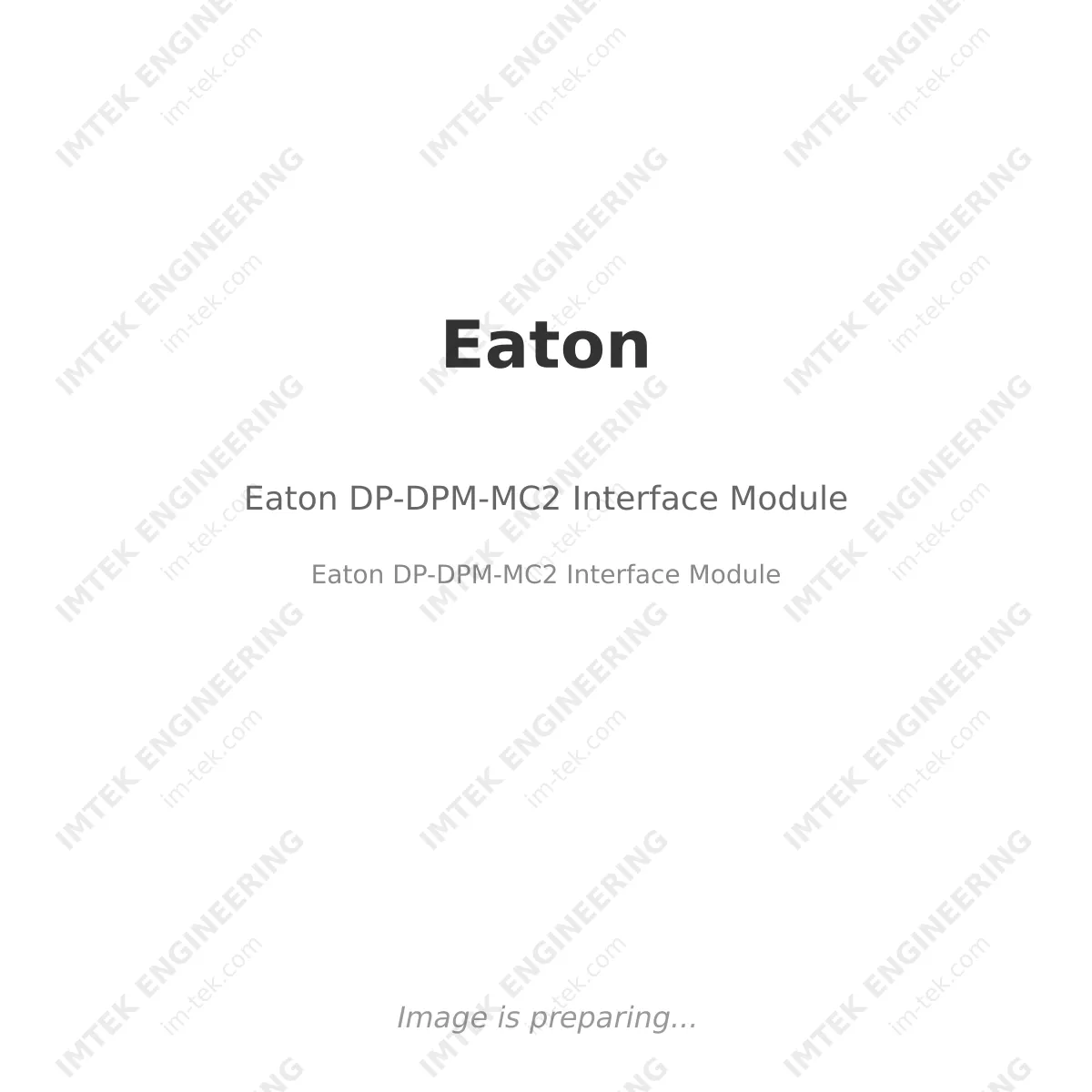 Eaton DP-DPM-MC2 Interface Module