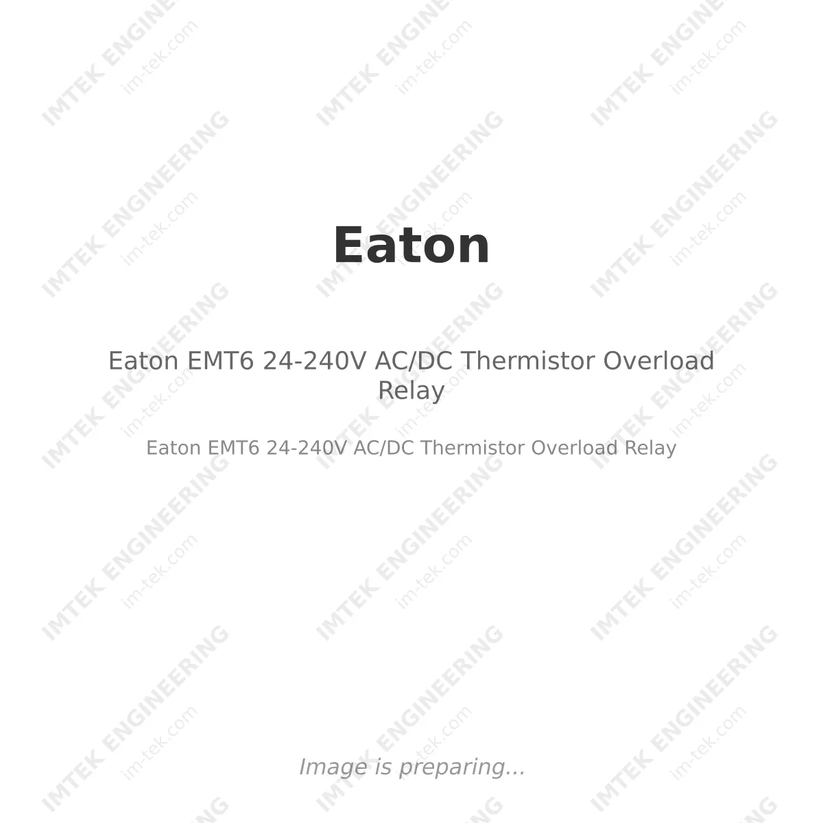 Eaton EMT6  24-240V AC/DC Thermistor Overload Relay