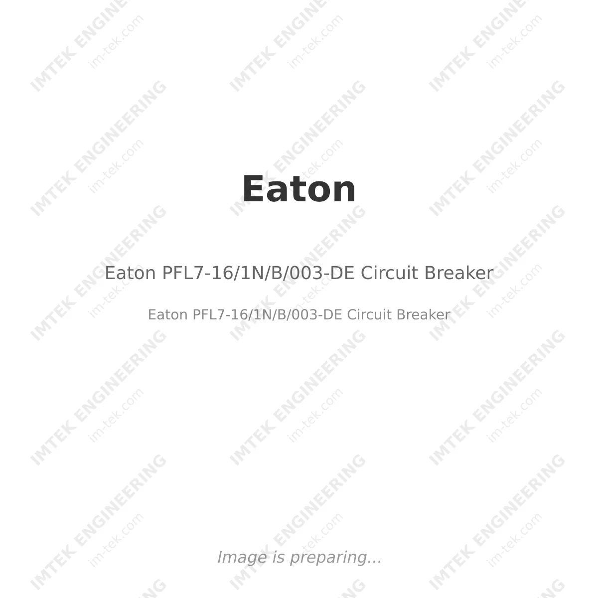 Eaton PFL7-16/1N/B/003-DE Circuit Breaker