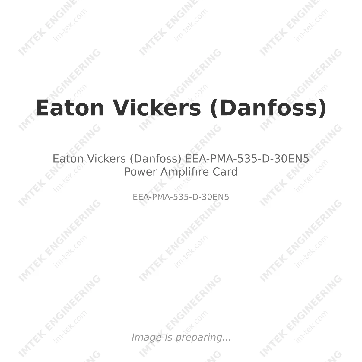 Eaton Vickers (Danfoss) EEA-PMA-535-D-30EN5  Power Amplifıre Card