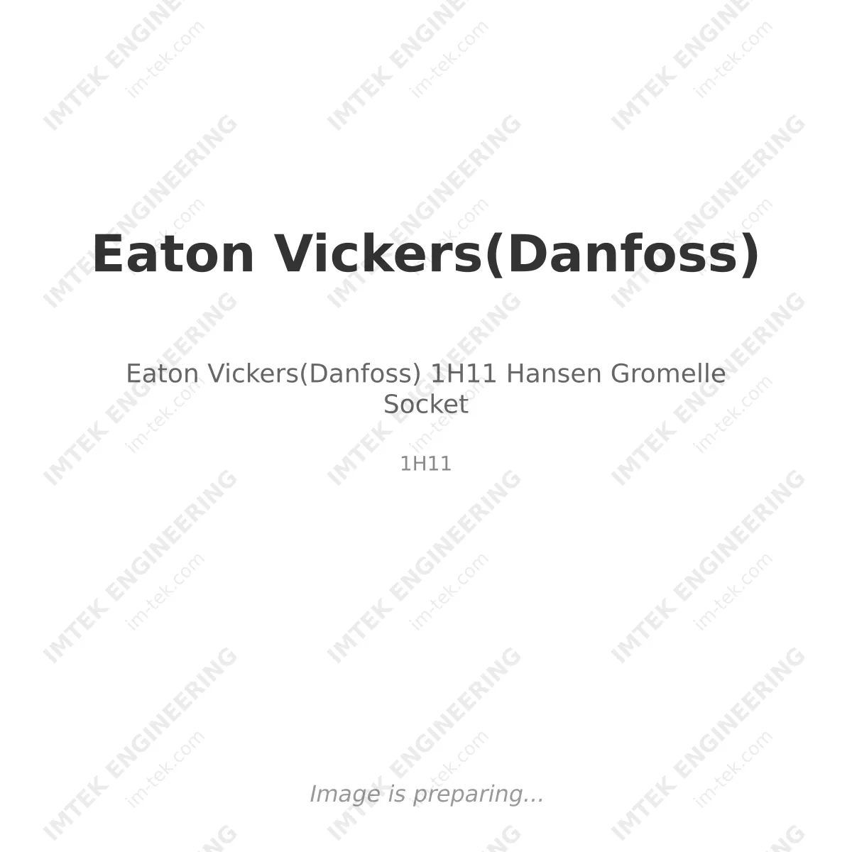 Eaton Vickers(Danfoss) 1H11  Hansen Gromelle Socket