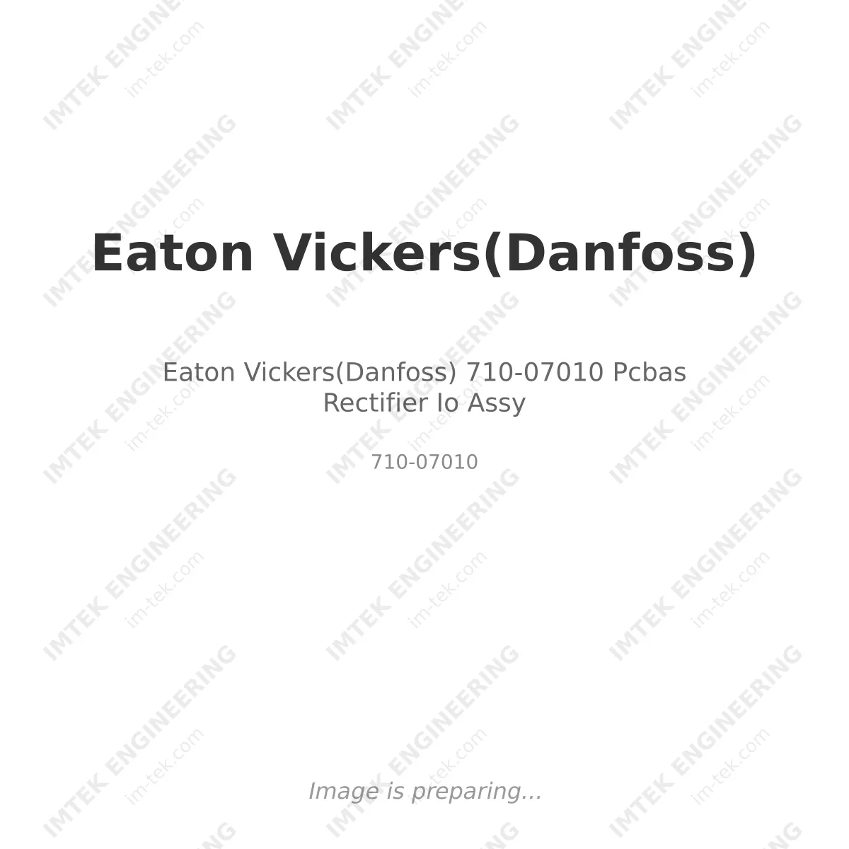 Eaton Vickers(Danfoss) 710-07010  Pcbas Rectifier Io Assy