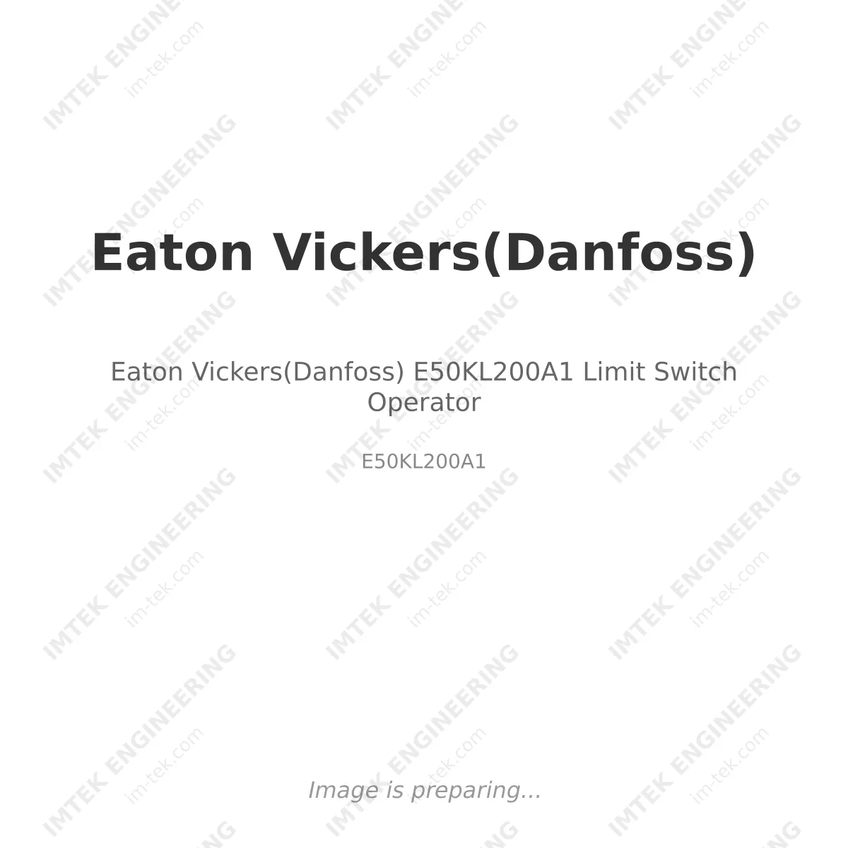 Eaton Vickers(Danfoss) E50KL200A1  Limit Switch Operator