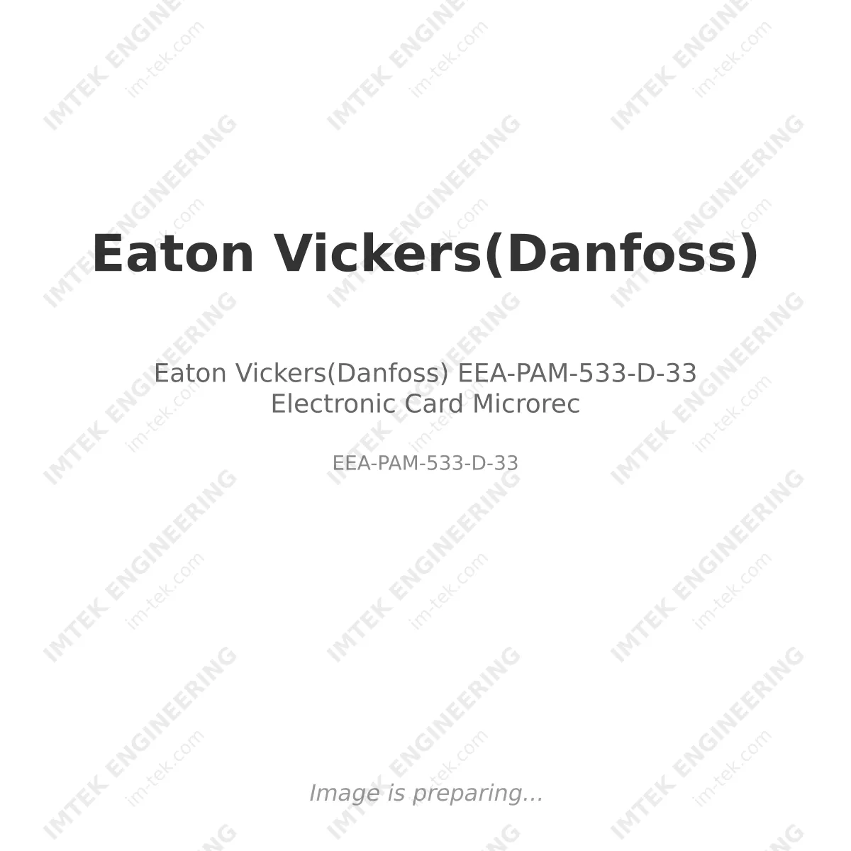 Eaton Vickers(Danfoss) EEA-PAM-533-D-33  Electronic Card Microrec