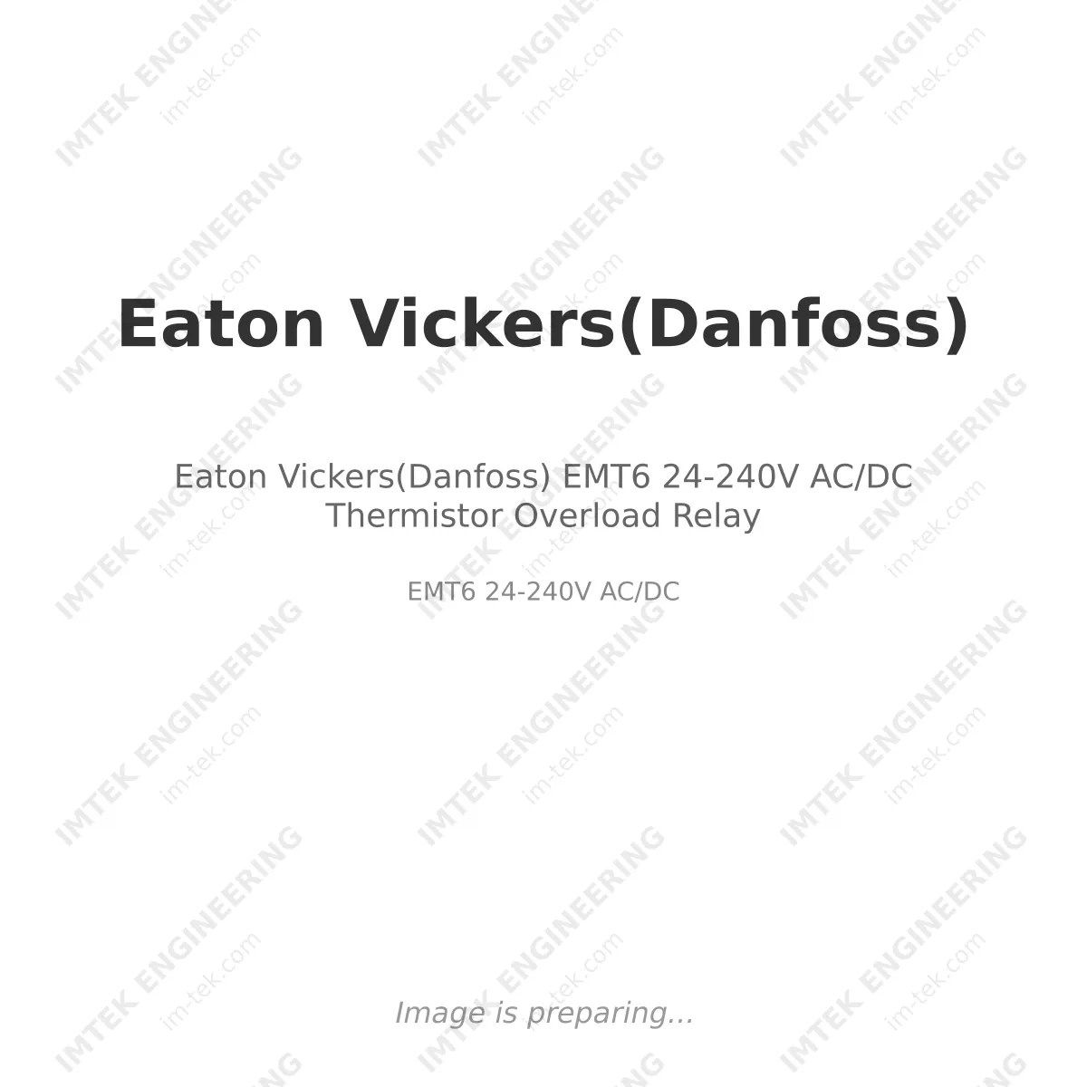 Eaton Vickers(Danfoss) EMT6 24-240V AC/DC  Thermistor Overload Relay