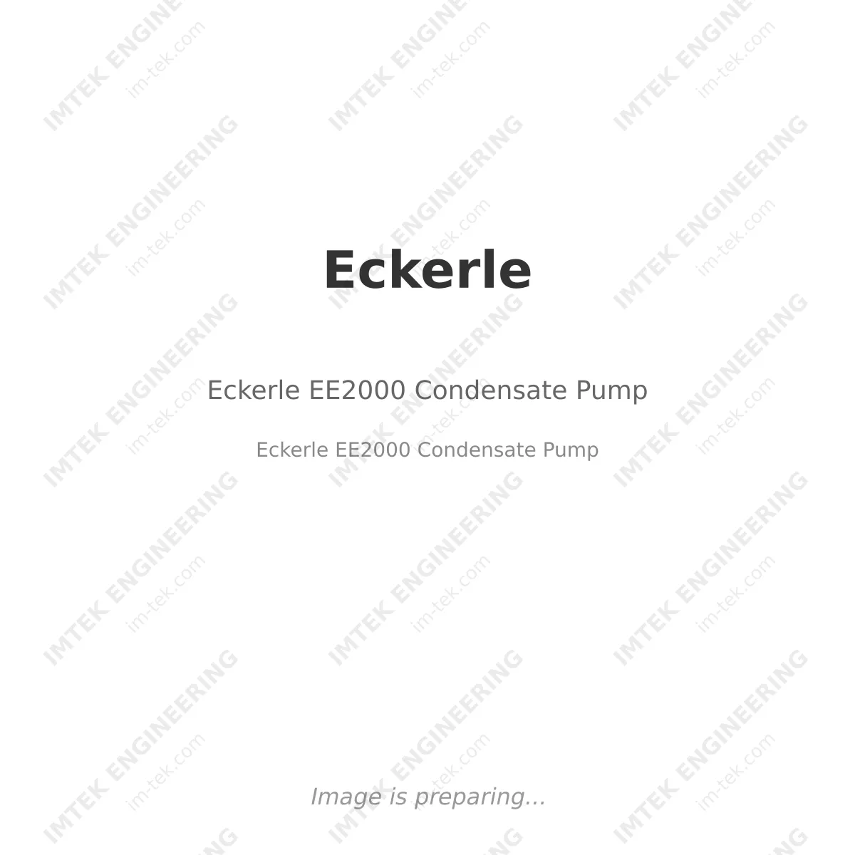 Eckerle EE2000 Condensate Pump