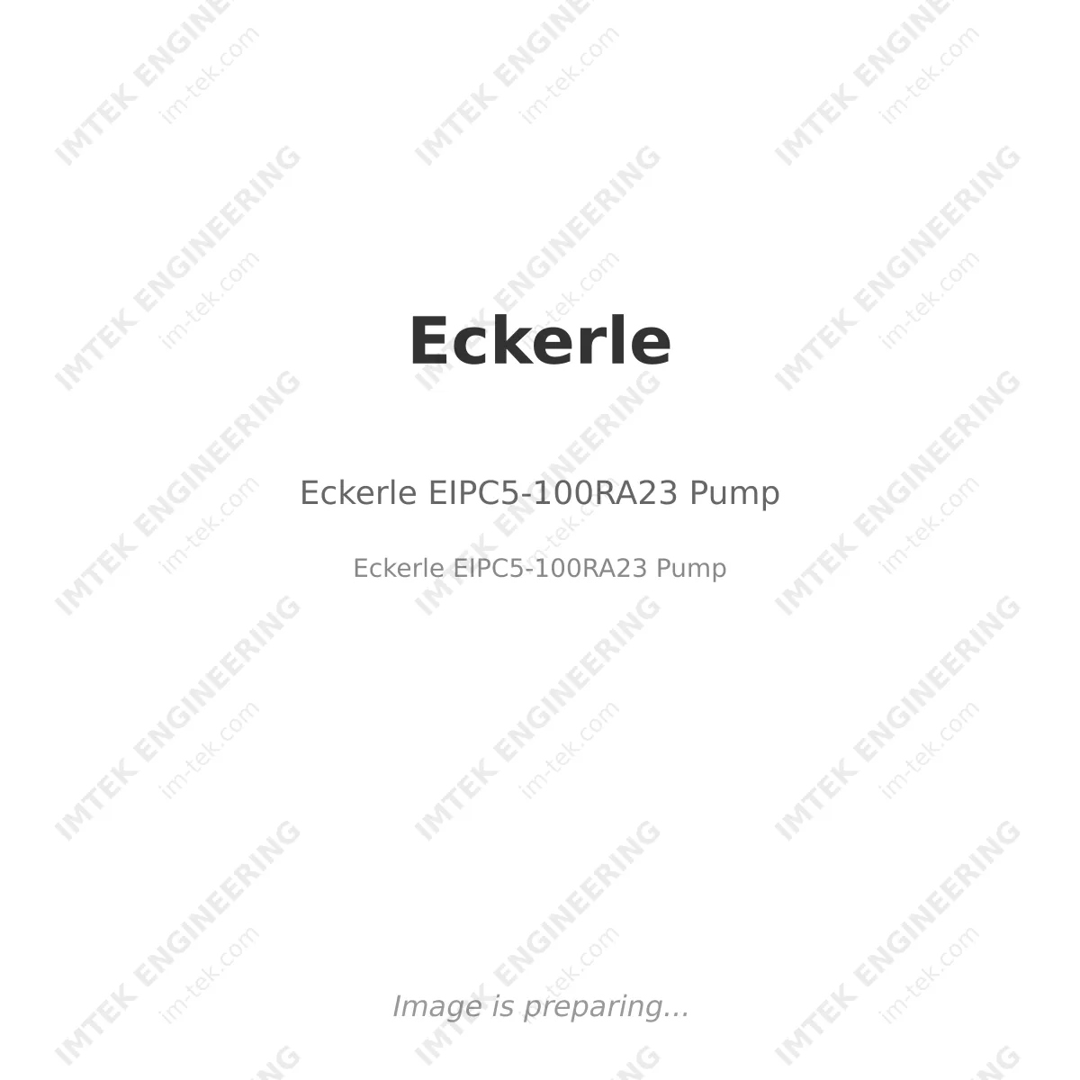 Eckerle EIPC5-100RA23 Pump