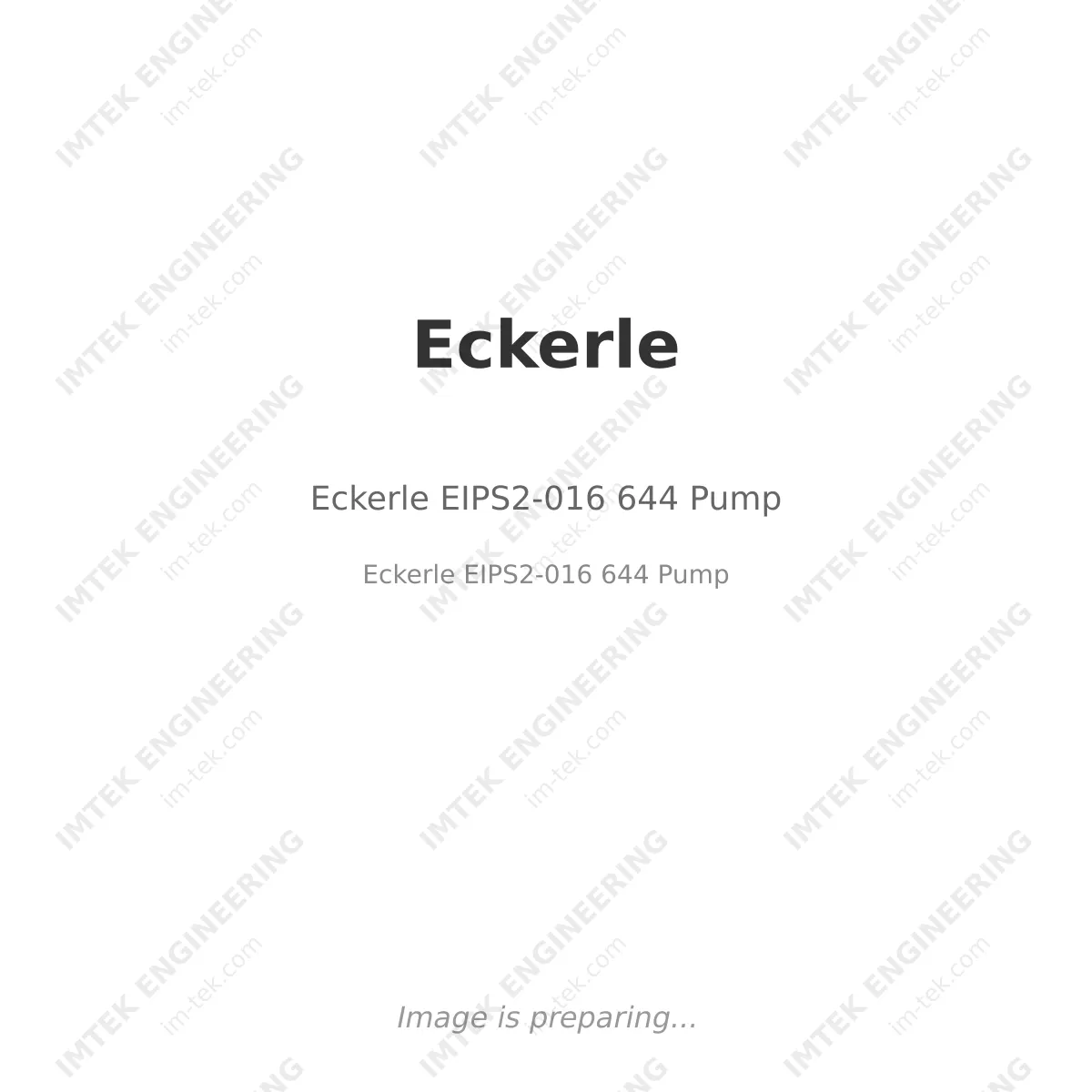 Eckerle EIPS2-016 644 Pump