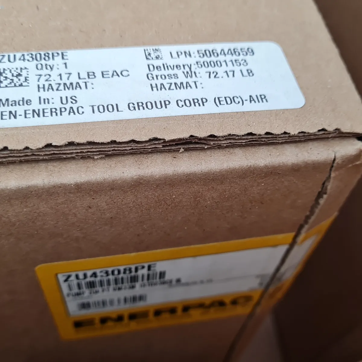 Enerpac ZU4308PE Electric Hydraulic Pump
