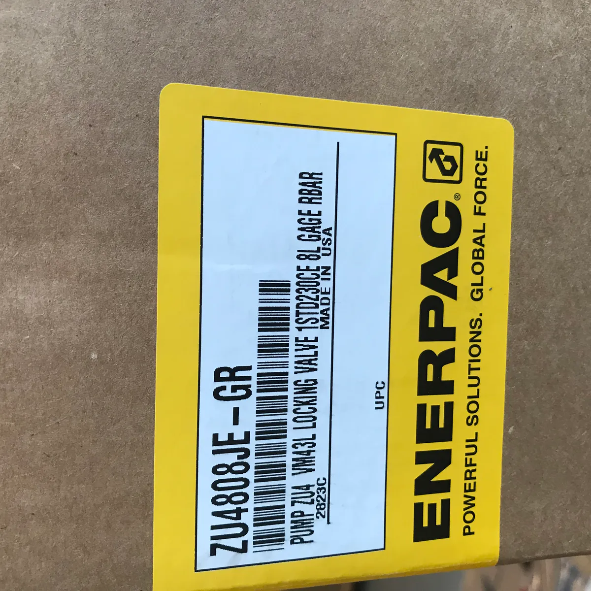 Enerpac ZU4808JE-GR Electric Hydraulic Pump