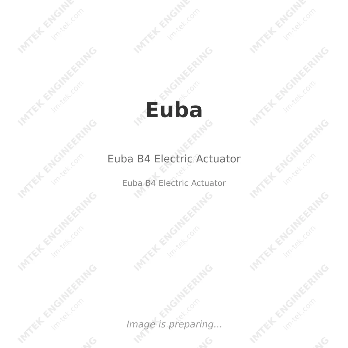 Euba B4 Electric Actuator