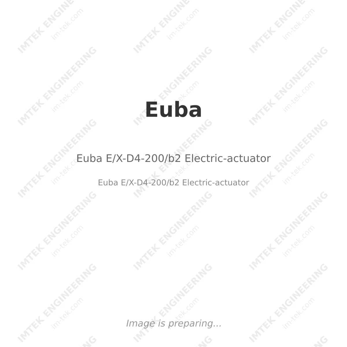 Euba E/X-D4-200/b2  Electric-actuator