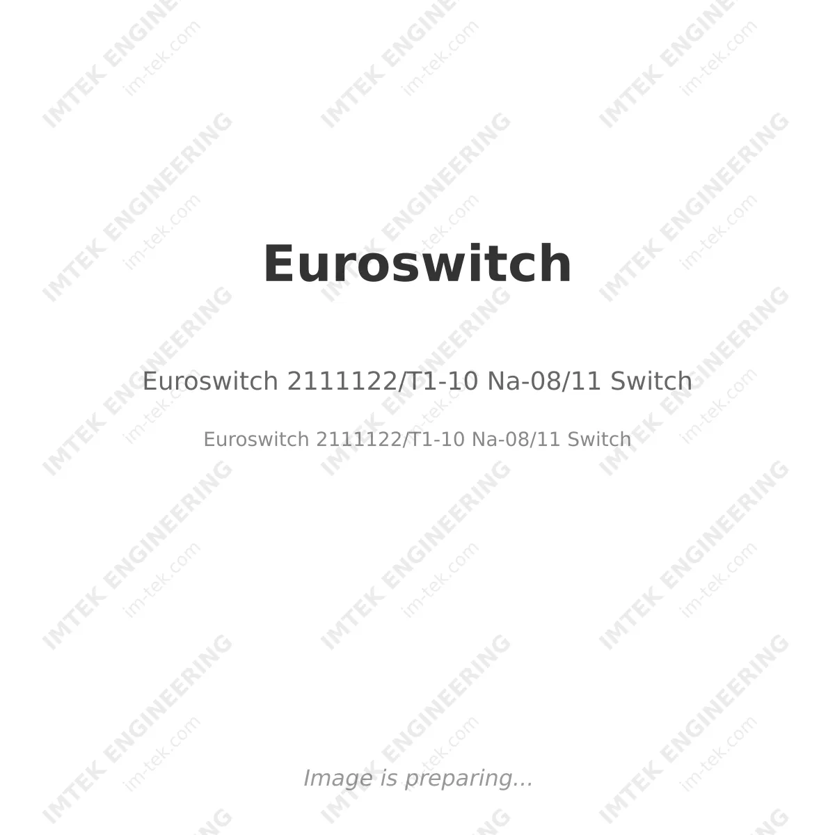 Euroswitch 2111122/T1-10 Na-08/11 Switch