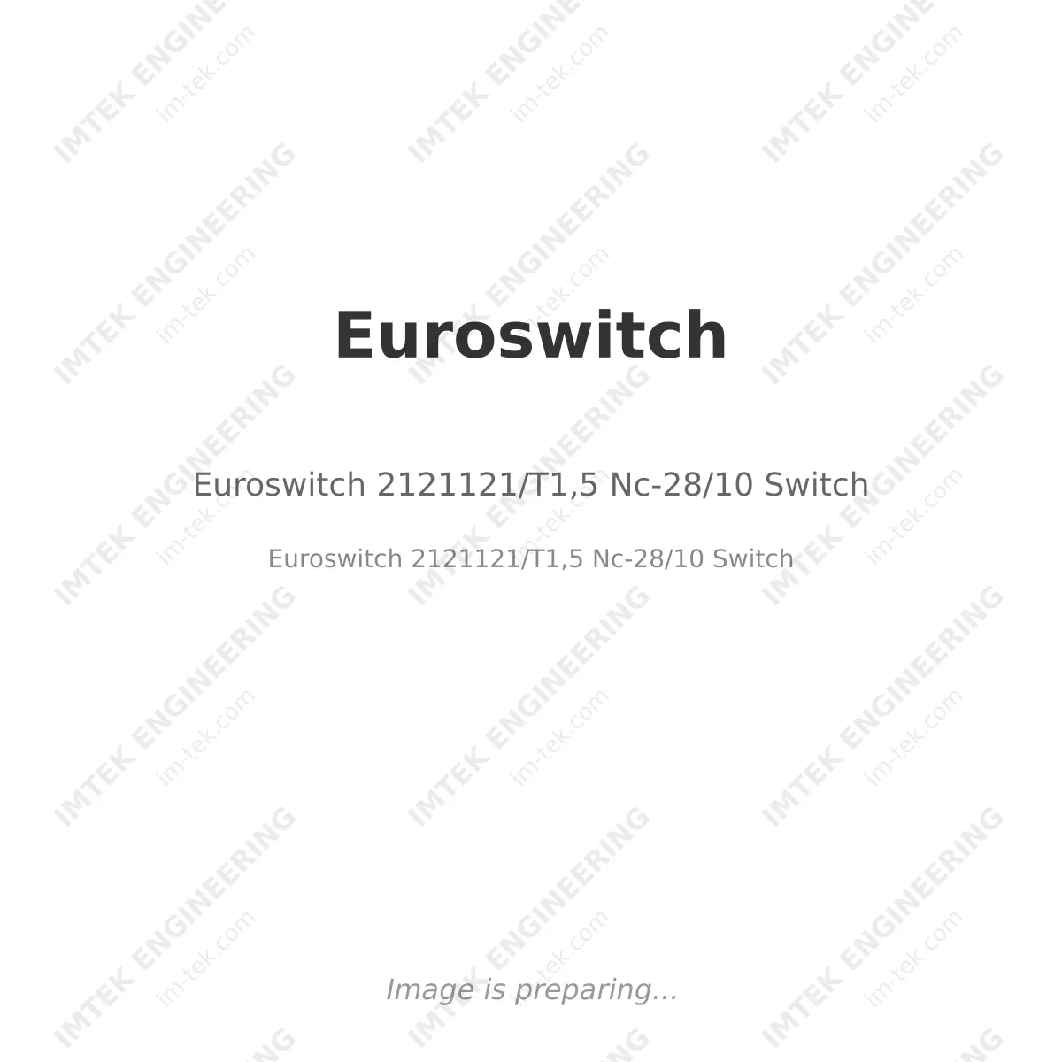 Euroswitch 2121121/T1,5 Nc-28/10 Switch