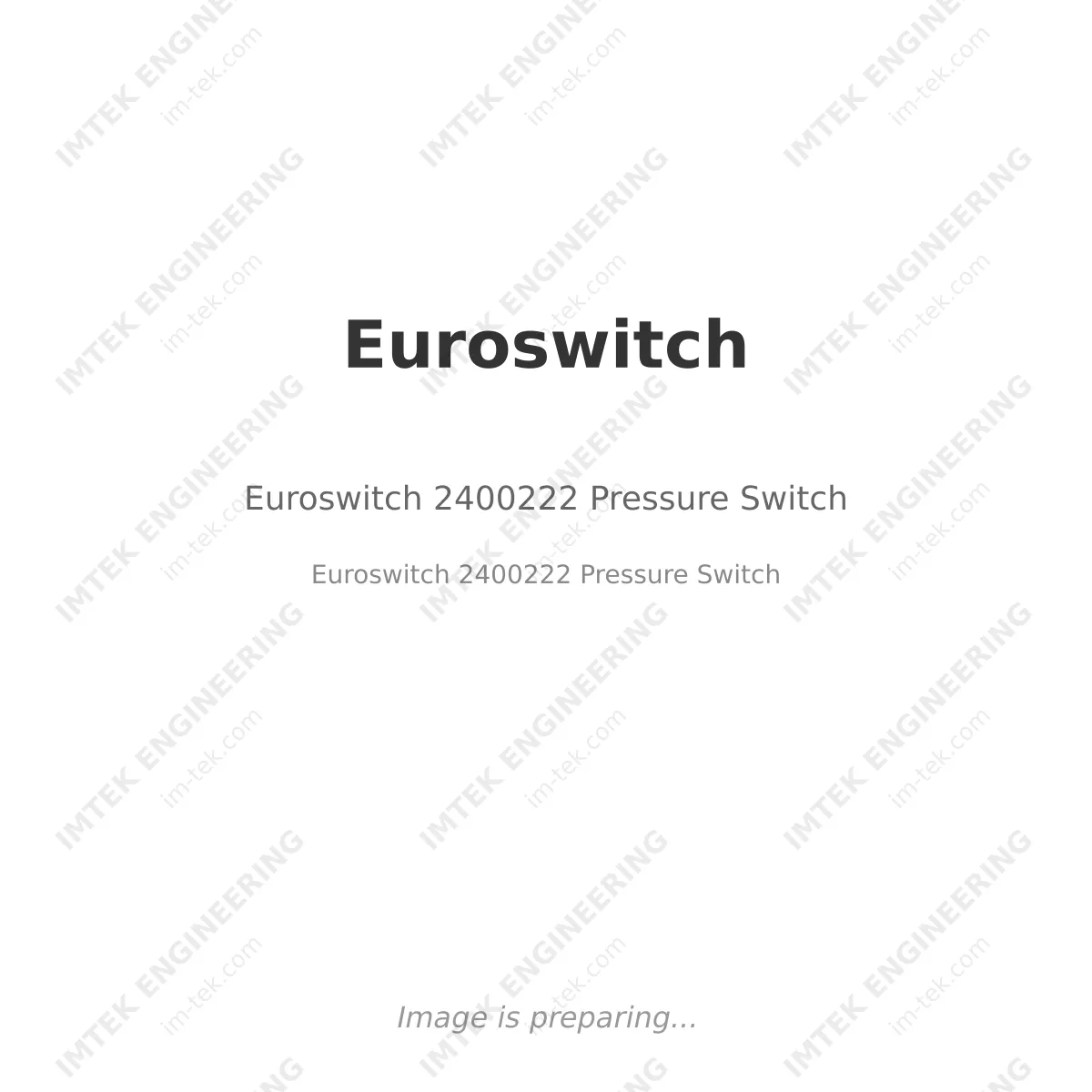 Euroswitch 2400222  Pressure Switch