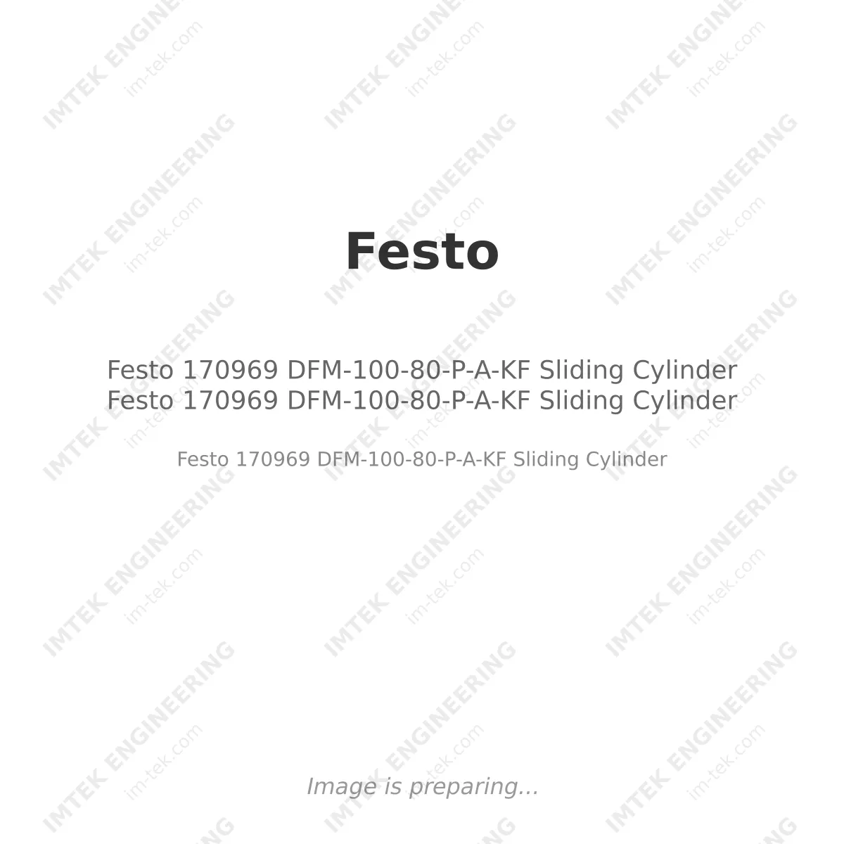 Festo 170969 DFM-100-80-P-A-KF Sliding Cylinder Festo 170969 DFM-100-80-P-A-KF Sliding Cylinder