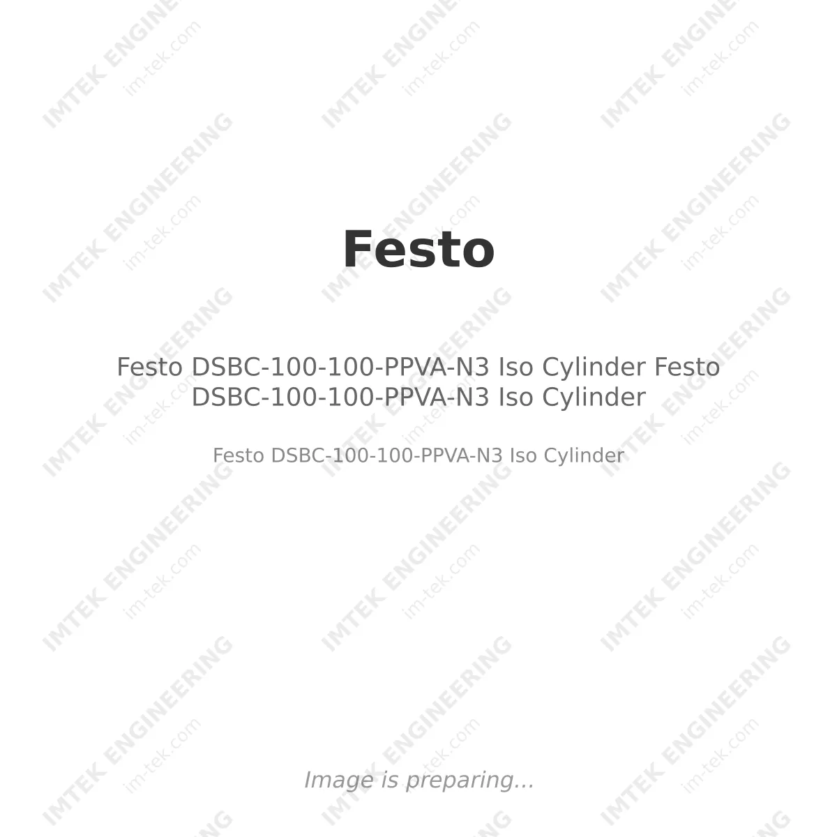 Festo DSBC-100-100-PPVA-N3 Iso Cylinder Festo DSBC-100-100-PPVA-N3 Iso Cylinder