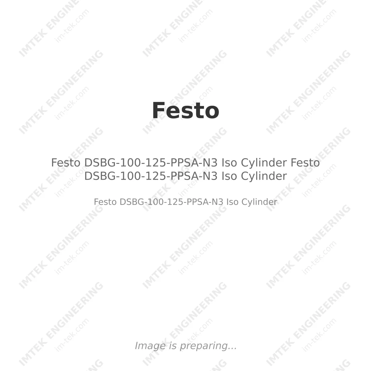 Festo DSBG-100-125-PPSA-N3 Iso Cylinder Festo DSBG-100-125-PPSA-N3 Iso Cylinder
