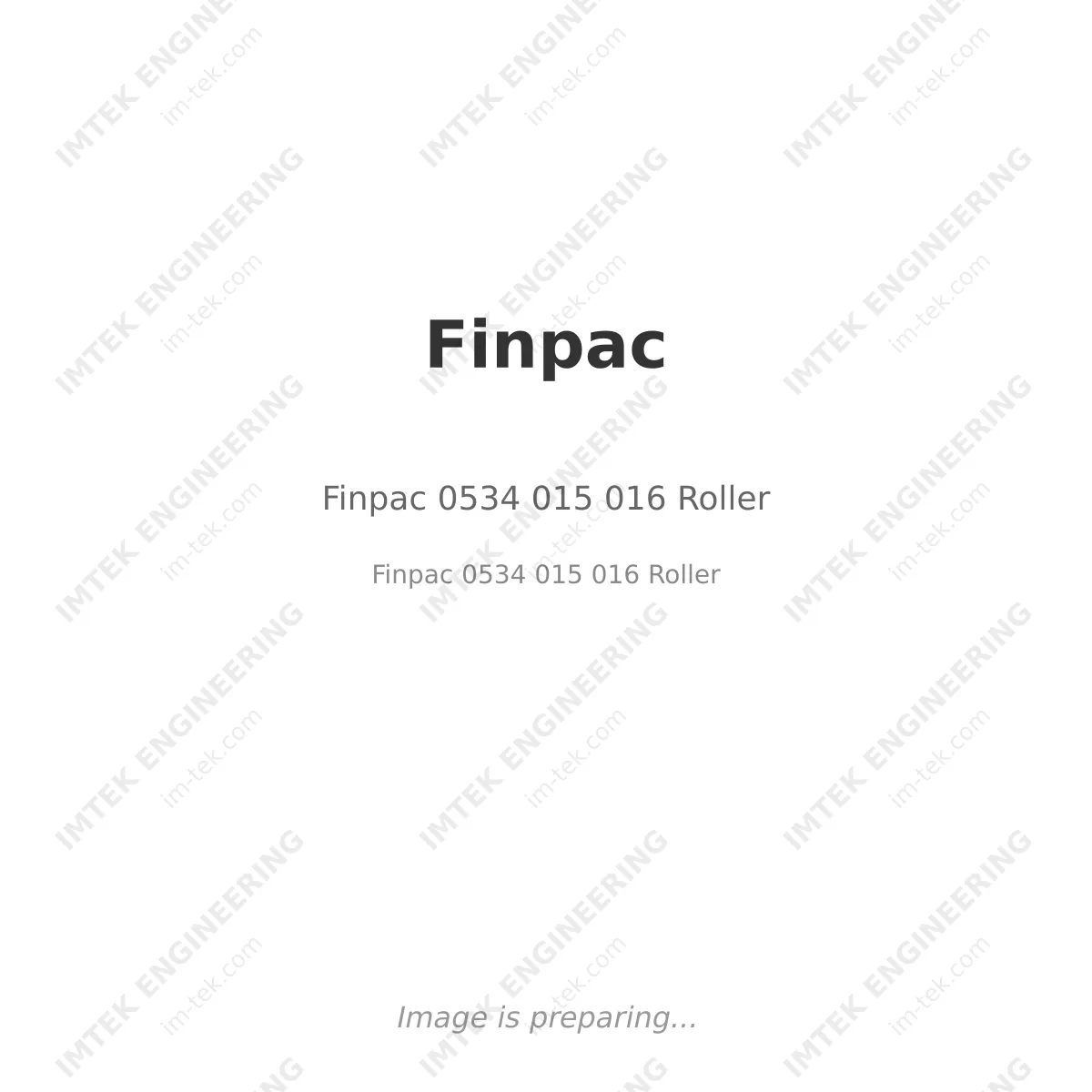 Finpac 0534 015 016 Roller