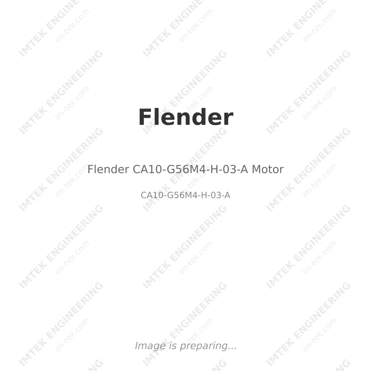 Flender CA10-G56M4-H-03-A Motor
