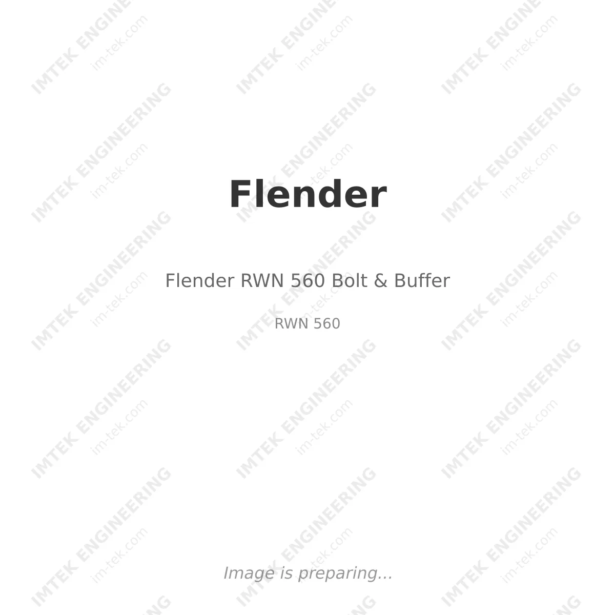 Flender RWN 560 Bolt & Buffer