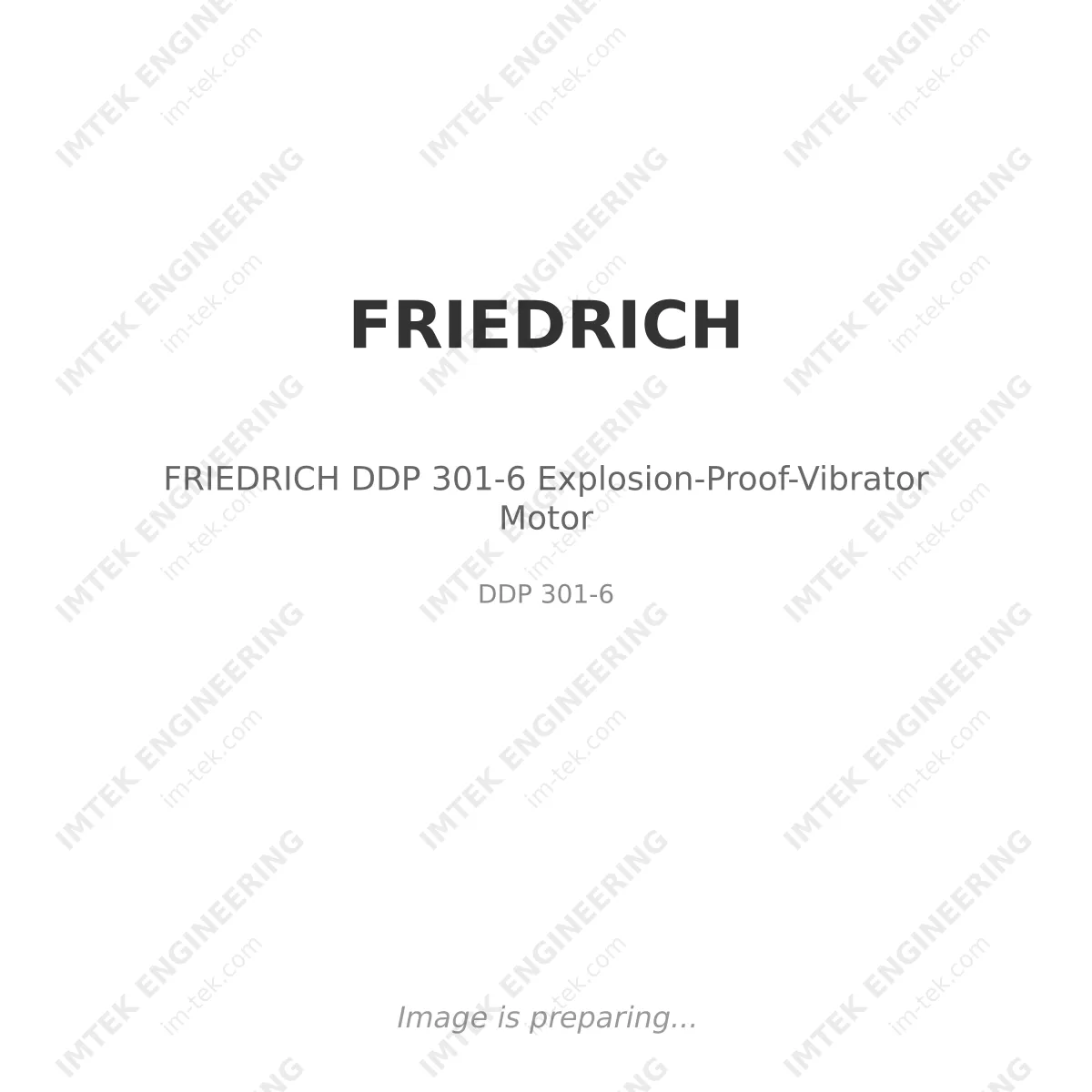 FRIEDRICH DDP 301-6  Explosion-Proof-Vibrator Motor