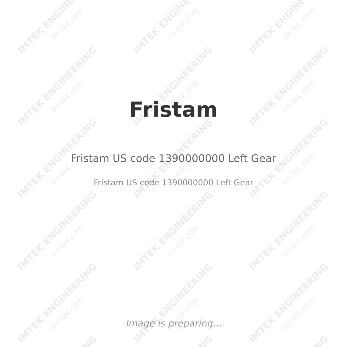 Fristam US code 1390000000 Left Gear