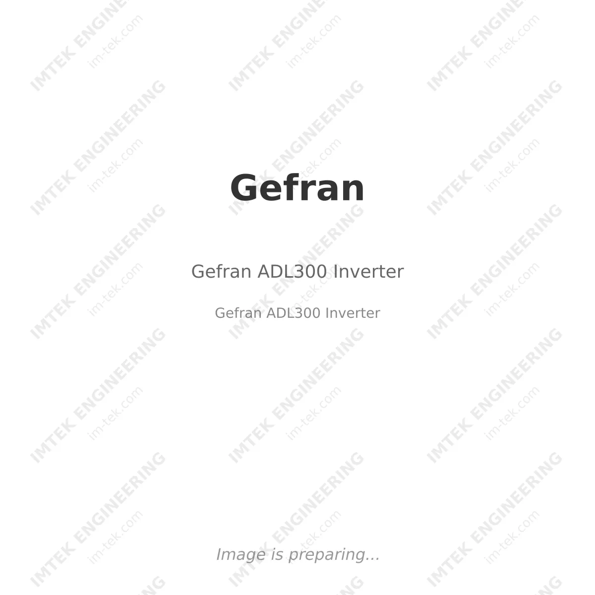 Gefran ADL300 Inverter