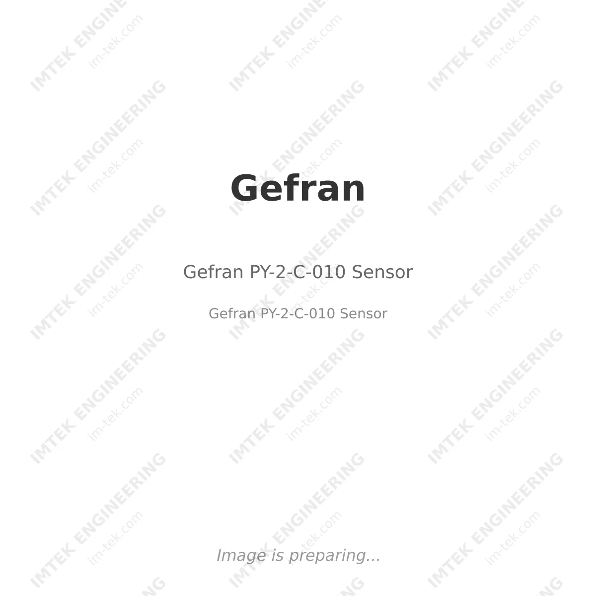 Gefran PY-2-C-010  Sensor