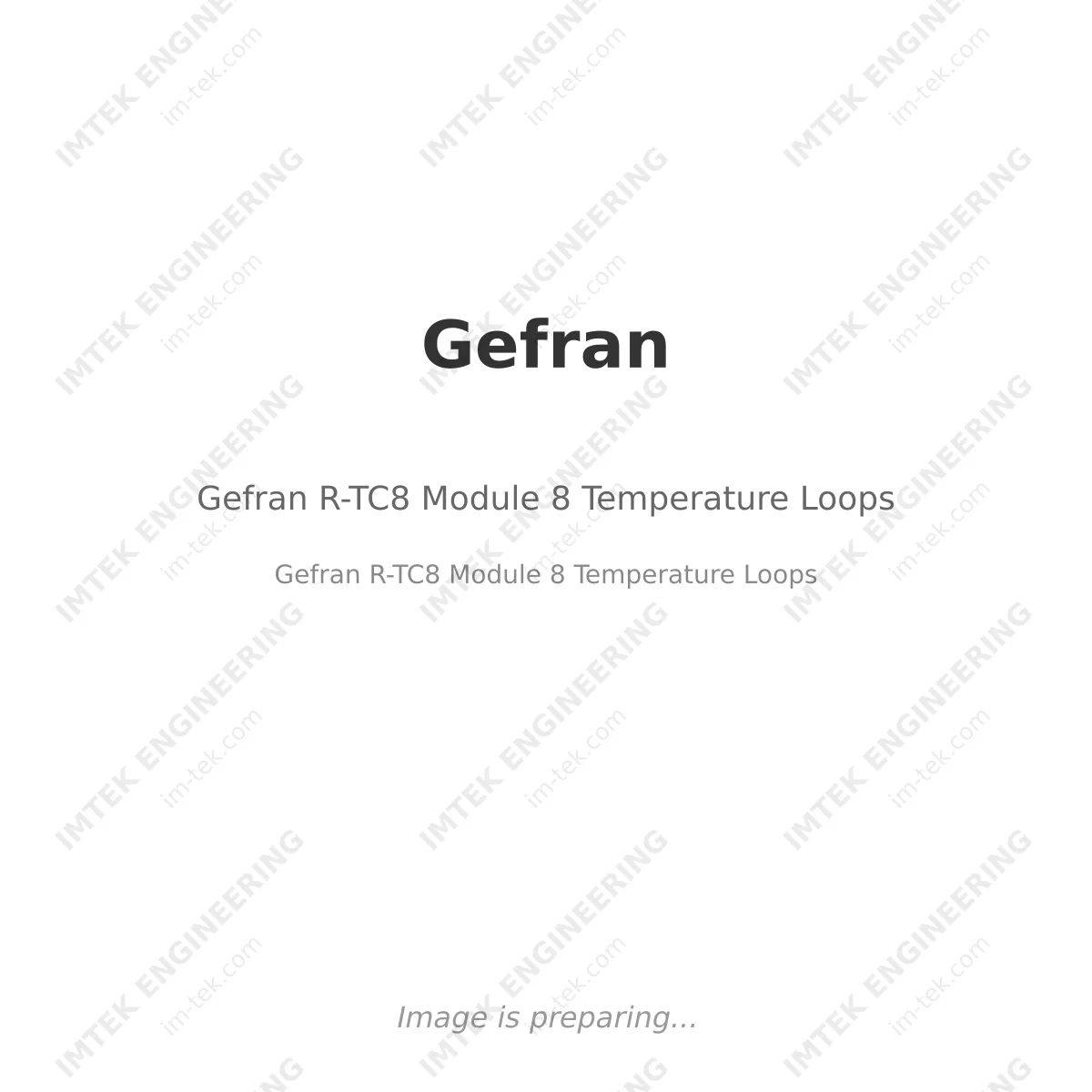 Gefran R-TC8 Module 8 Temperature Loops