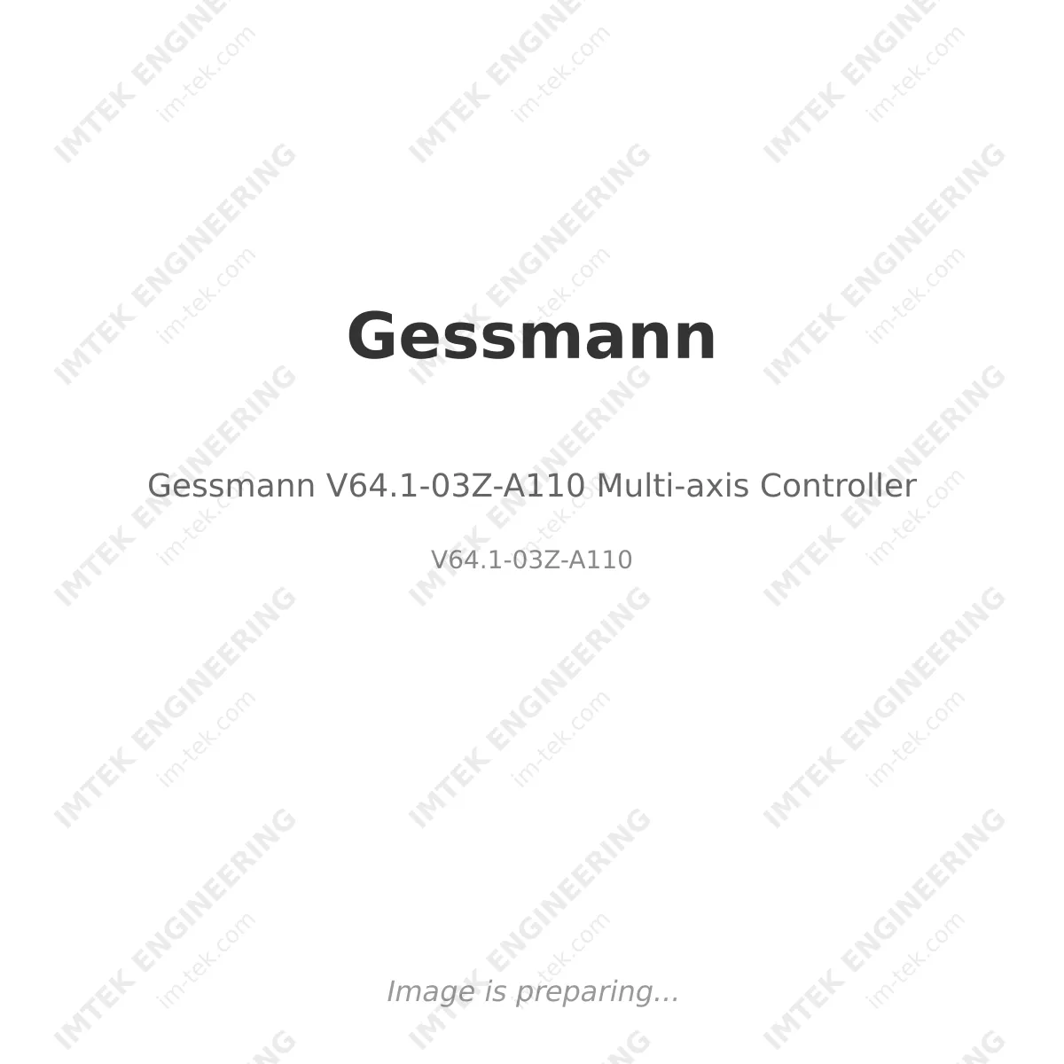 Gessmann V64.1-03Z-A110 Multi-axis Controller
