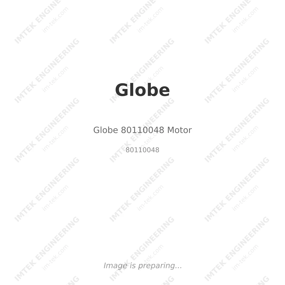 Globe 80110048 Motor