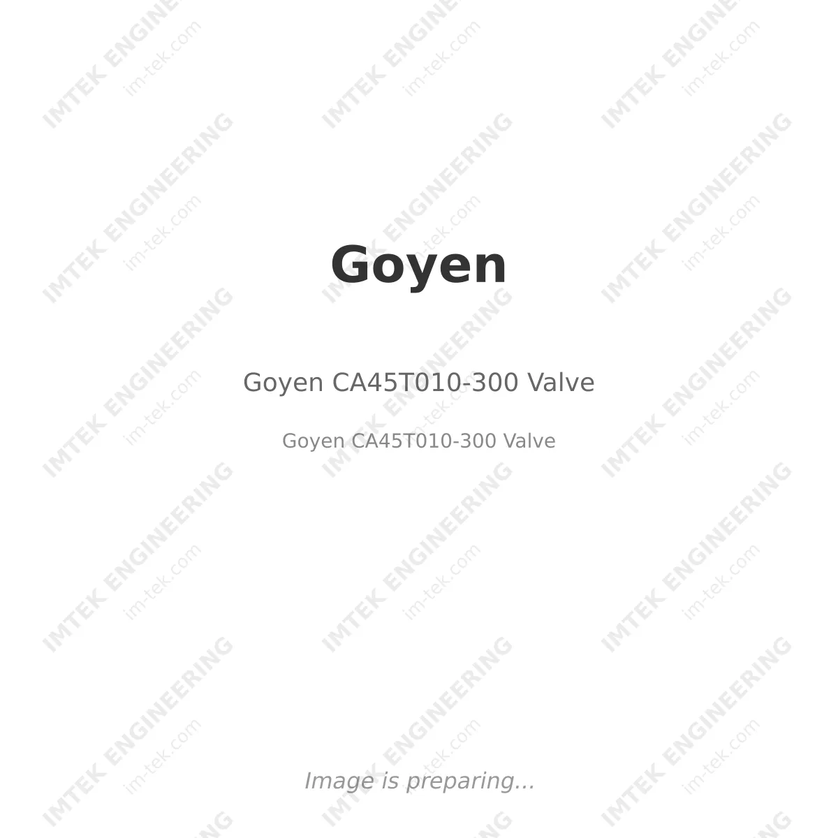 Goyen CA45T010-300 Valve