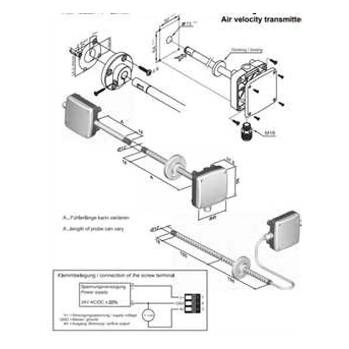 Greisinger GSMU1020 Air Velocity Transmitter