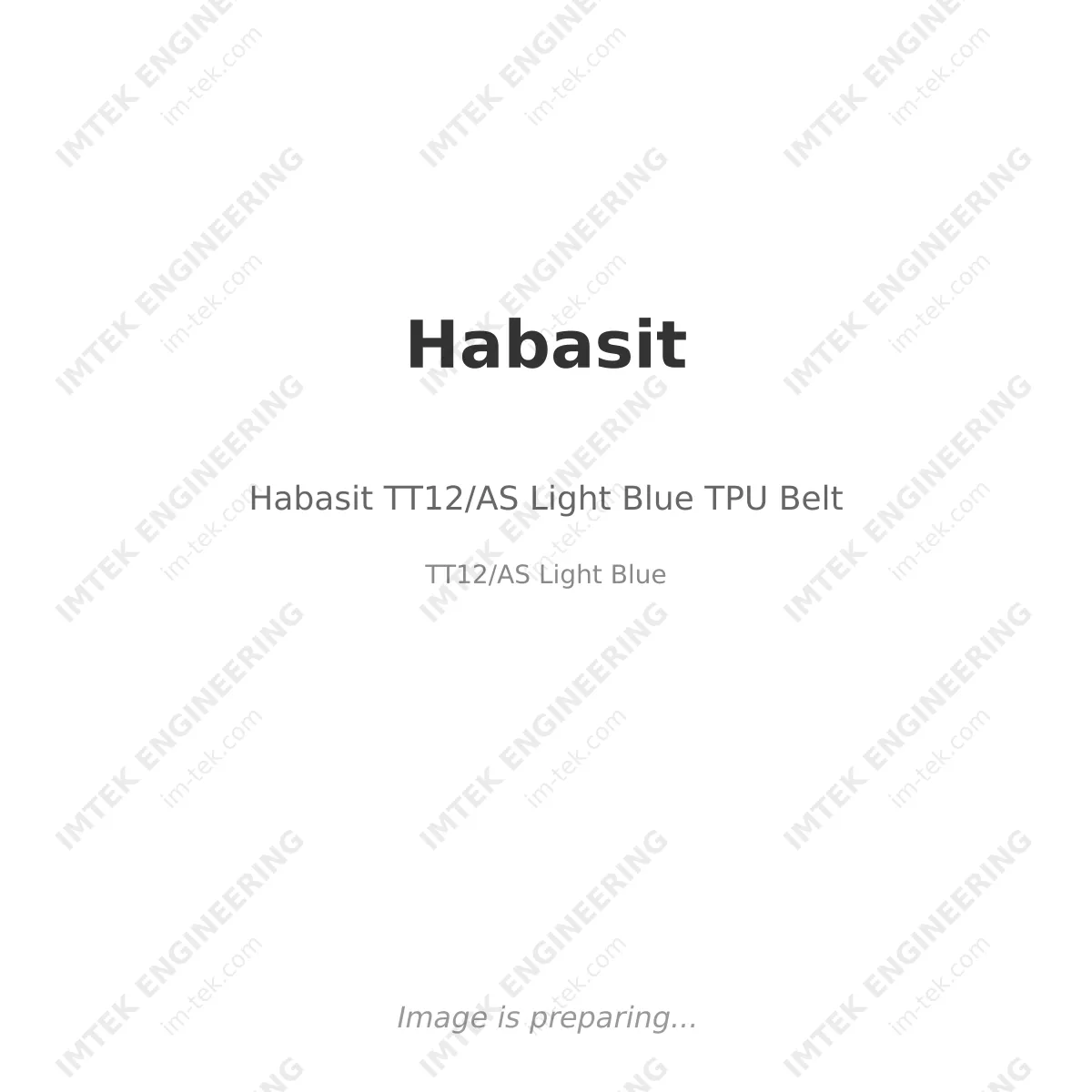 Habasit TT12/AS Light Blue  TPU Belt