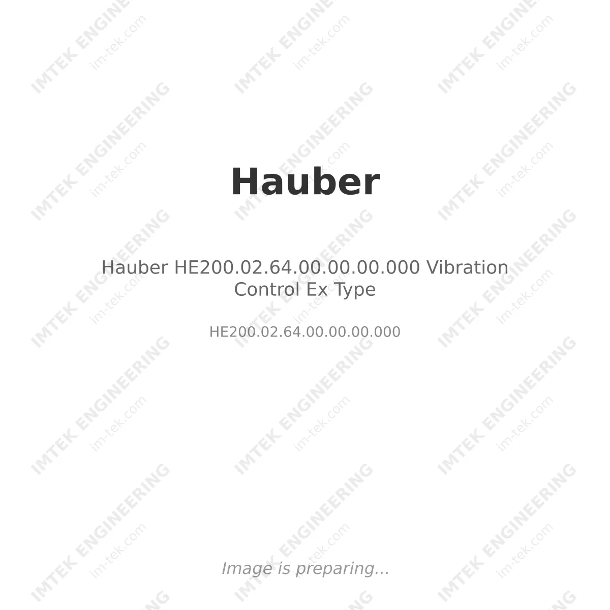 Hauber HE200.02.64.00.00.00.000 Vibration Control Ex Type