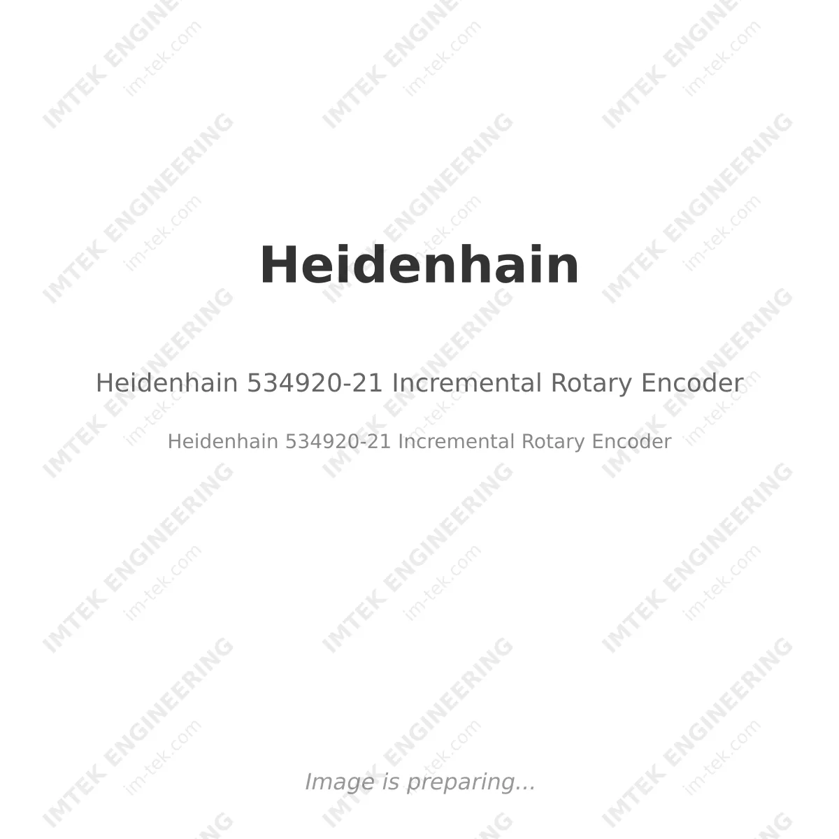 Heidenhain 534920-21 Incremental Rotary Encoder