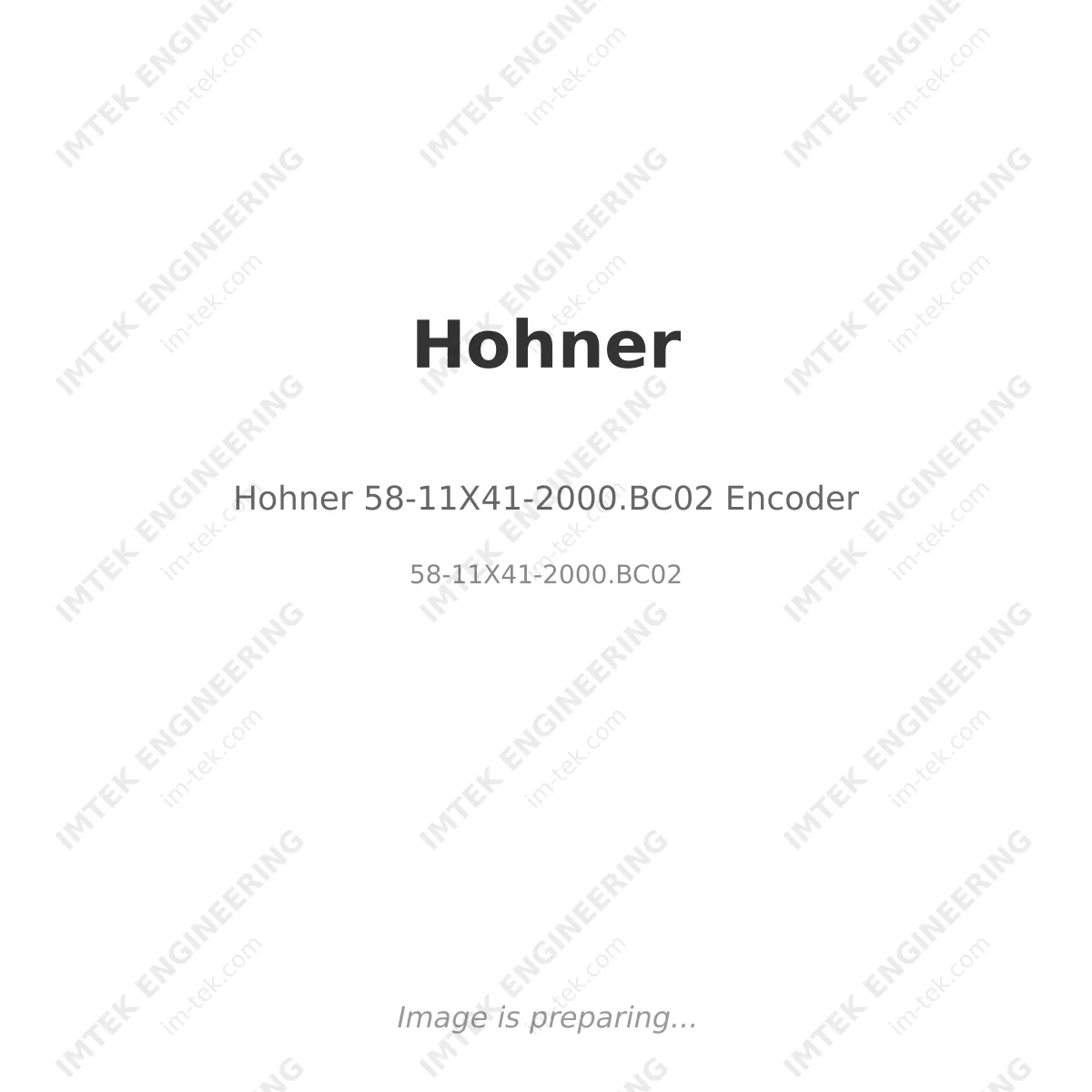 Hohner 58-11X41-2000.BC02 Encoder