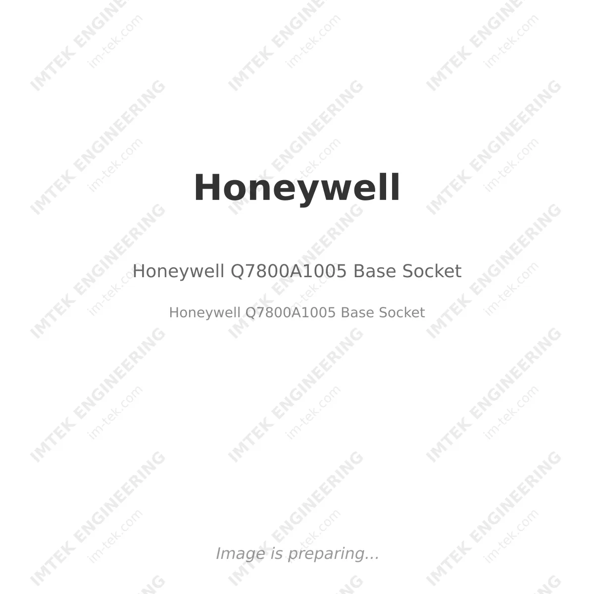 Honeywell Q7800A1005 Base Socket