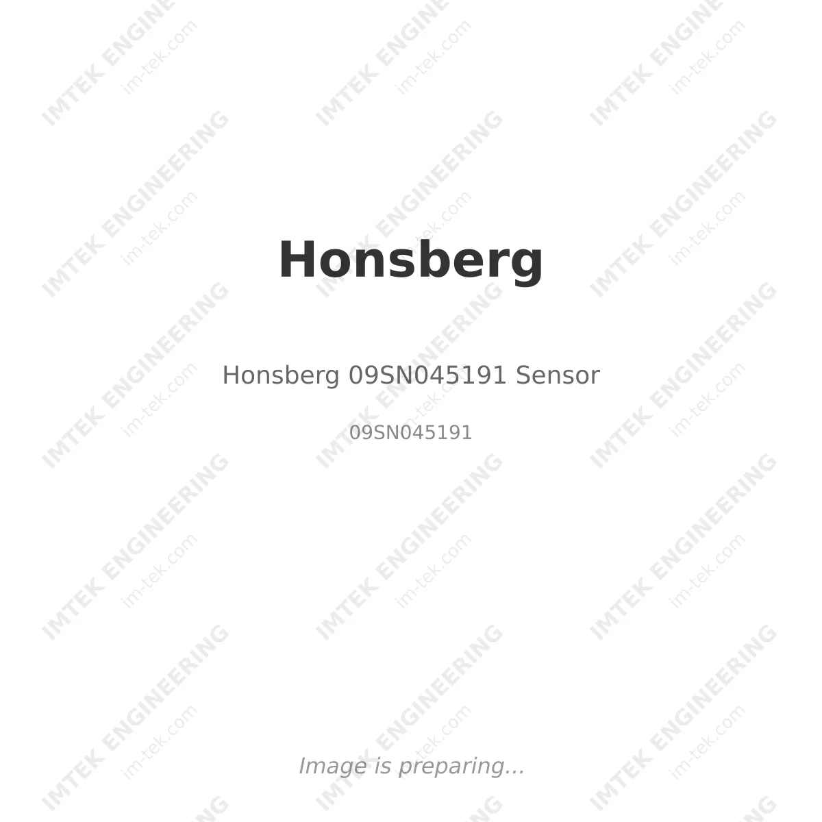 Honsberg 09SN045191 Sensor