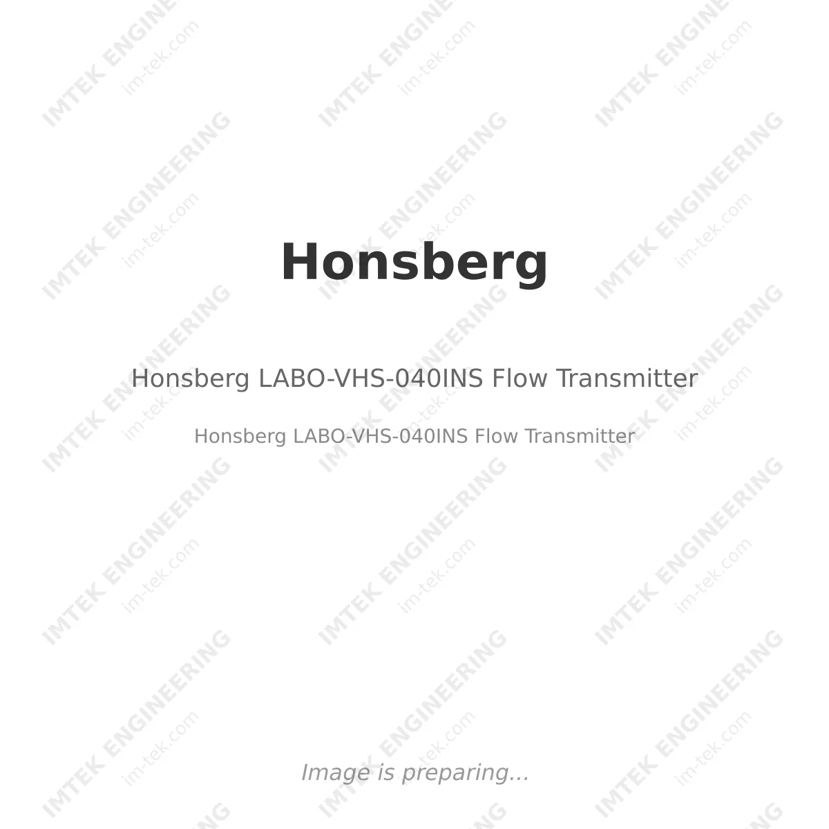 Honsberg LABO-VHS-040INS Flow Transmitter